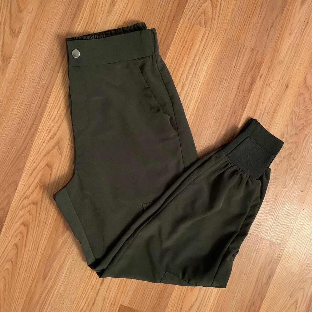 Zara Cargo Joggers Olive Green Size S
